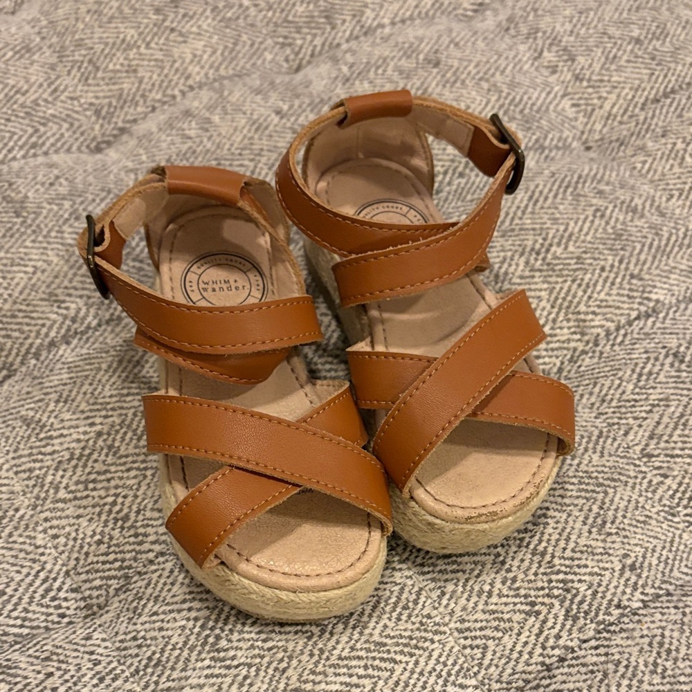 Whim + Wander by Sweethoney leather sandals size 6